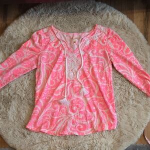 Lily Pulitzer Pink Paisley Women's Top
